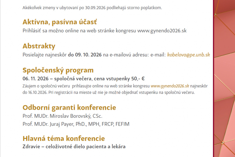 Akcie / Žena a hormóny s medzinárodnou účasťou (2026) - foto Akcie / Žena a hormóny s medzinárodnou účasťou (2026) - foto